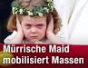 Mürrische Maid mobilisiert Massen. Brautjunger Grace van Cutsem bei der ...