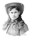 ANNIE OAKLEY," Graphite Pencil by Zahradka Art and Illustration