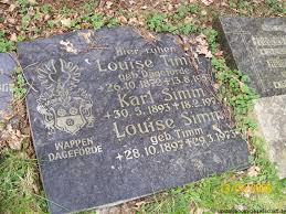 Grab von Louise Timm (geb. Dageförde) (26.10.1872-13.08.1957), Friedhof Marcardsmoor