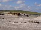 The circular formation is an old kelp pit, used in 19th Century to burn - via Daymix