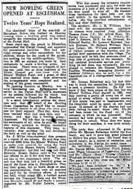 Image result for Esclusham Bowling Club