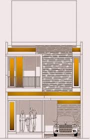 Desain Rumah Minimalis 2 Lantai Diatas Tanah 6x12 m2 | Desain ...