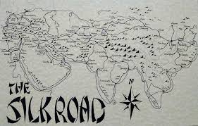 Image result for silk road map