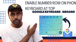 Image result for android keyboard number row