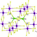 a) Structure of Lu 5 GaS 9 viewed along the a-direction showing a ...
