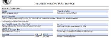 Live Scan Tips - AYSO Wiki