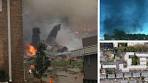 US Navy F-18 jet crashes into Virginia apartment building ...