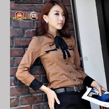Kemeja Kerja Wanita Lengan Panjang | Baju Kaos Import | Pinterest ...