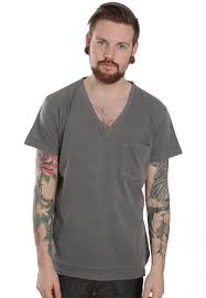 Cheap Monday - Tim Moon Grey - V Neck T-Shirt - Streetwear Online ... - cheapmonday_tim_moongrey_vneck_lg