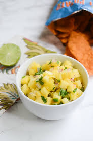 Image result for pineapple recipesurl?q=https://fakeginger.com/pineapple-salsa/