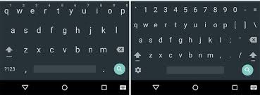 Image result for android keyboard number row