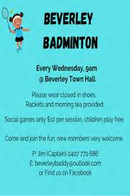 Image result for Beverley Badminton Club
