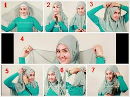 Cara Mudah Memakai Jilbab Segi Empat Cantik - HANYA SEKEDAR BLOG