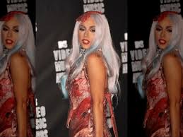 Image result for lady gaga meat dress