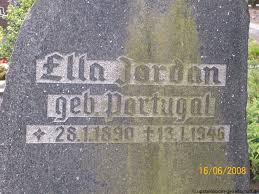 Grab von Ella Jordan (geb. Portugal) (28.01.1890-13.01.1946 ...