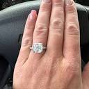 5 Carat Cushion Created Diamond 925 Sterling Silver Engagement ...