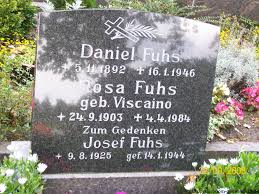 Grab von Daniel Fuhs (05.11.1892-16.01.1946), Friedhof ...