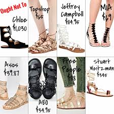Ought Not To, Ought To: Gladiator Sandals | Truffles and Trends