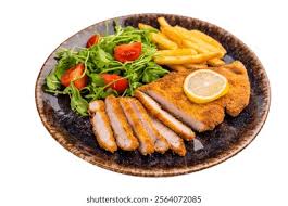 Image result for schnitzel mit pommes