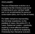 Uncommon Descent | Evolution Disclaimer