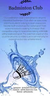 Image result for Hawley Badminton Club