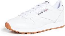 Amazon.com: Reebok Men's Classic Leather Sneaker, US-White/Gum ...