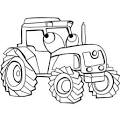 Tractor coloring page