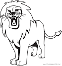 Lion coloring page