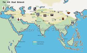 Image result for silk road map