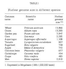 Image result for genome sizes