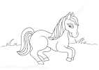 Horse coloring page