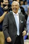 Head coach ROY WILLIAMS of the North Carolina Tar Heels celebrates ...