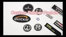 3D Embossed Custom Logo PVC Rubber Patch Sew on Clothing Patches ...