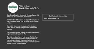 Image result for Bath Sword Club