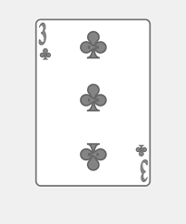Image result for Three Of Clubs
