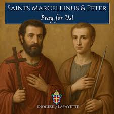 Image result for Saints Marcellinus and Peter