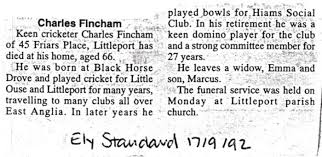 Image result for Fincham Cricket Club