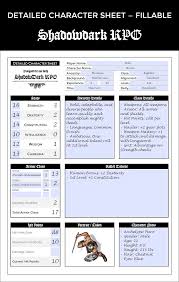 Image result for rpg character sheet