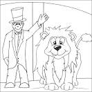 Circus Animals coloring page