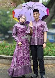 Model Baju Muslim Batik Sarimbit Keluarga Modern Terbaru