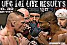 UFC 141 LIVE results and play-