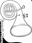 Band Instrument coloring page