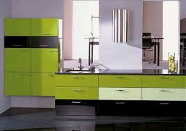 modern european green kitchen design