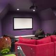 Cool Homes: Colorful Theater, Artwork-Hidden TVs Transform Home ...