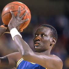 Ken Levine/Getty Image Drafted in 1985, Manute Bol enjoyed a 10-year NBA career, playing for four different teams, including two stints with the Golden ... - nba_g_mbol_300s