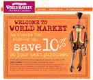 10% off at Cost Plus World Market exp 7/