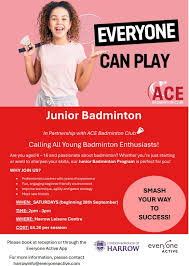 Image result for Harrow Leis Ctr Badminton Club