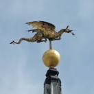 near to London, City of London, Great Britain. Dragon atop St Mary-le-Bow - via Daymix