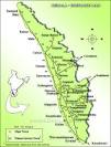 Kerala Distance Map Kerala Road Map showing distance between cities