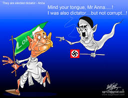 Anna hazare By sagar kumar | Politics Cartoon | TOONPOOL - anna_hazare_1336945